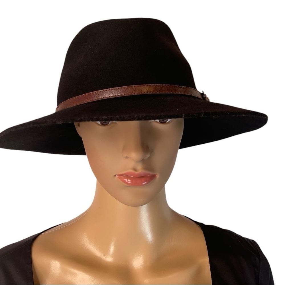 Christy's Crown Collection Wool Hat Wide Brim Fedora 100% Wool Black